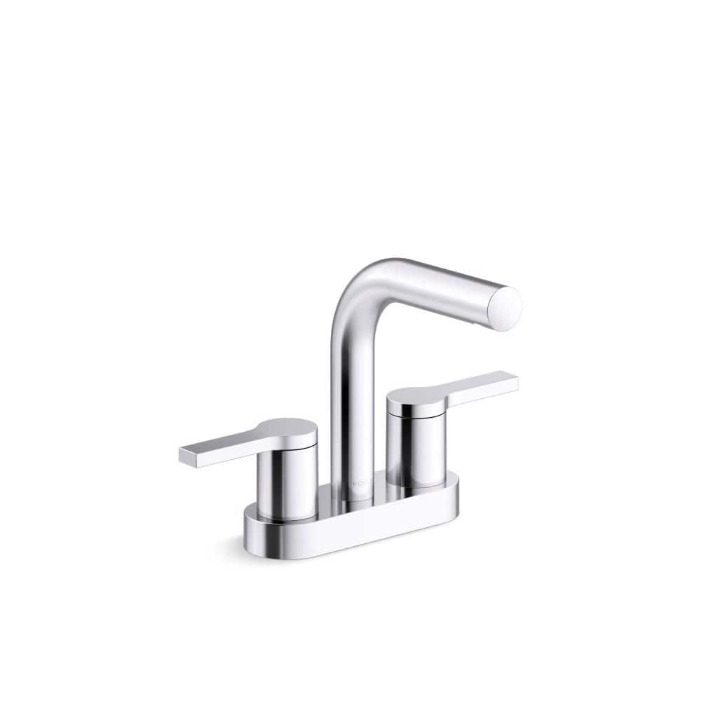 Elate Centerset Double Handle Bathroom Sink Faucet with 1.0 GPM in Polished Chrome price history on PriceWatchPro