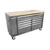 Husky 61 in. W Mobile Workbench Tool Chest - Silver