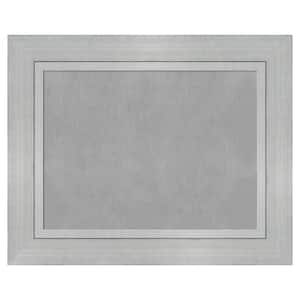 Romano Silver 31 in. x 25 in Framed Magnetic Board