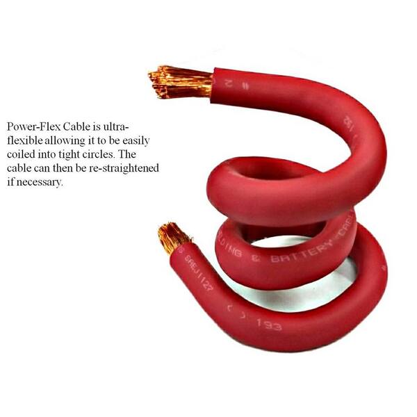 35 FT TEMCo 1/0 Gauge Flexible Red Copper Welding Cable & Battery Wire USA