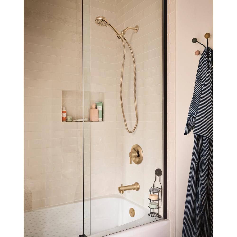 Bronzed Gold Wall Mounted Handheld Shower Faucet Set
