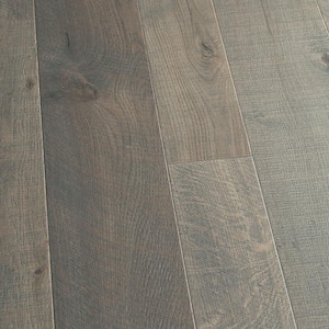 Half Moon French Oak 3/8 in. T x 4 & 6 in. W Water Resistant Distressed Engineered Hardwood Flooring (19.8 sq. ft./case)