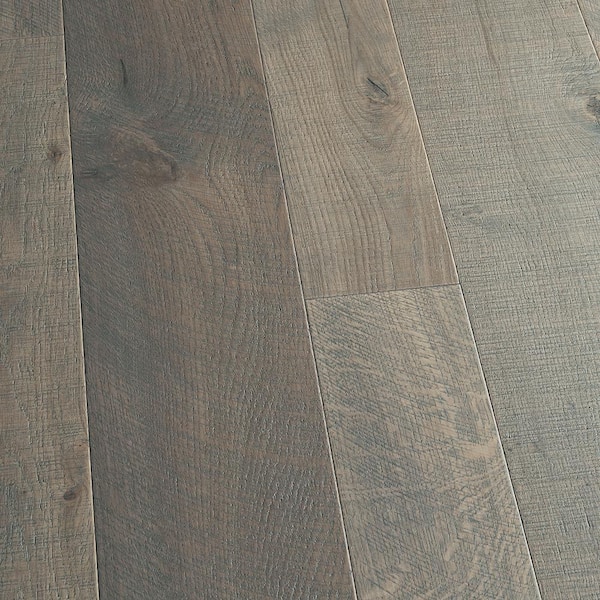 Malibu Wide Plank Half Moon French Oak 1/2 in. T x 5 & 7 in. W Water Resistant Distressed Engineered Hardwood Flooring (24.9 sq. ft./case)