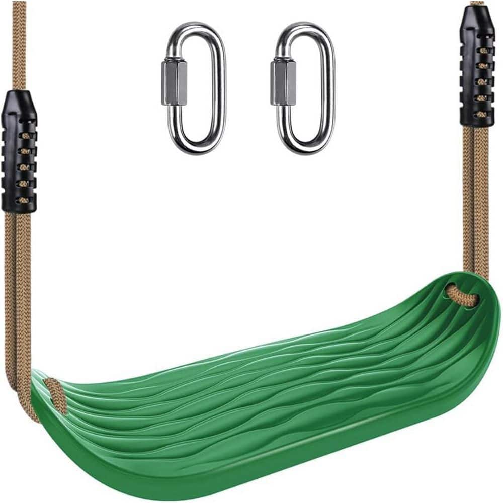Non-Slip Swing Seat Adjustable Rope Carabiners Heavy Duty Playground Accessories 220 lbs. Capacity Green price history on PriceWatchPro