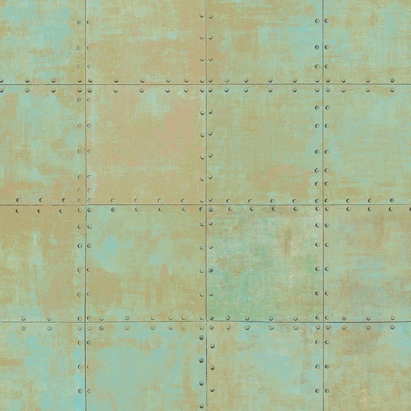Norwall Steel Tile Vinyl Strippable Roll Wallpaper (Covers 56 sq. ft.)