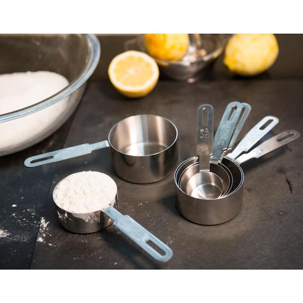 Rsvp 6-Piece Stainless Steel Nesting Measuring Cup Set