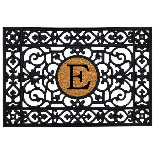 Calloway Mills 24 in. x 36 in. Rubber Monogrammed E Door Mat