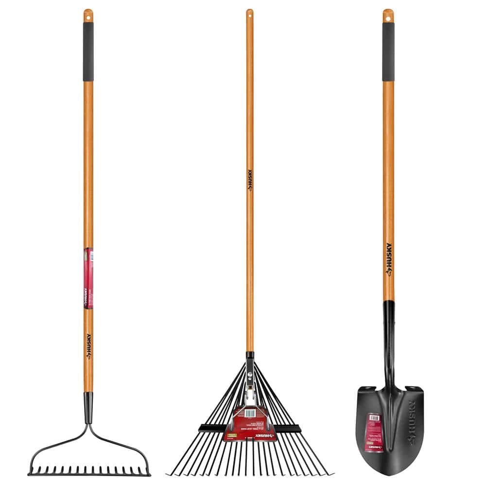 Husky 3Piece Garden Tool Set 78115948 The Home Depot