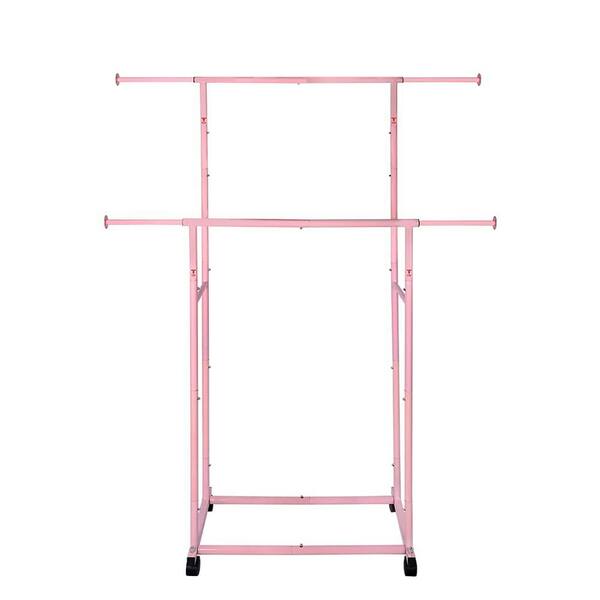 Pink hanging online rail