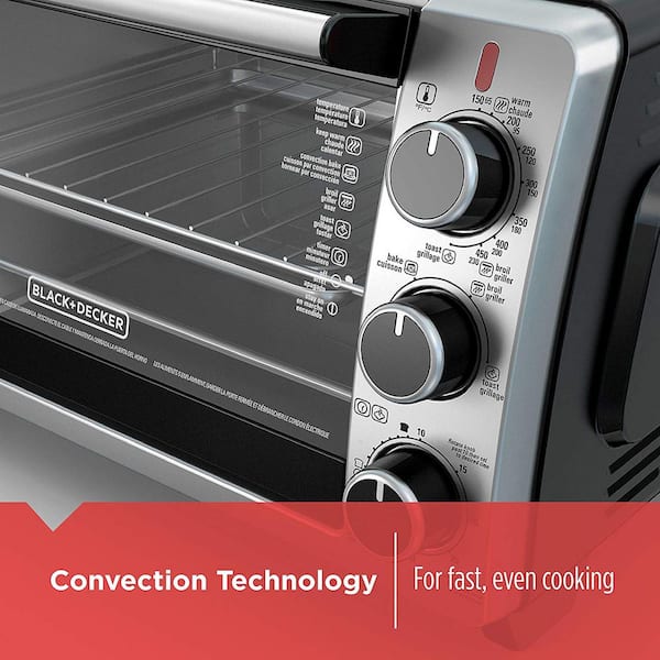 Black & Decker 6-Slice Counter Top Toaster Oven - Silver - Bed Bath &  Beyond - 30725296