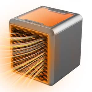 800-BTU Fan Heater Electric Personal Space Heater Furnace with UV Light