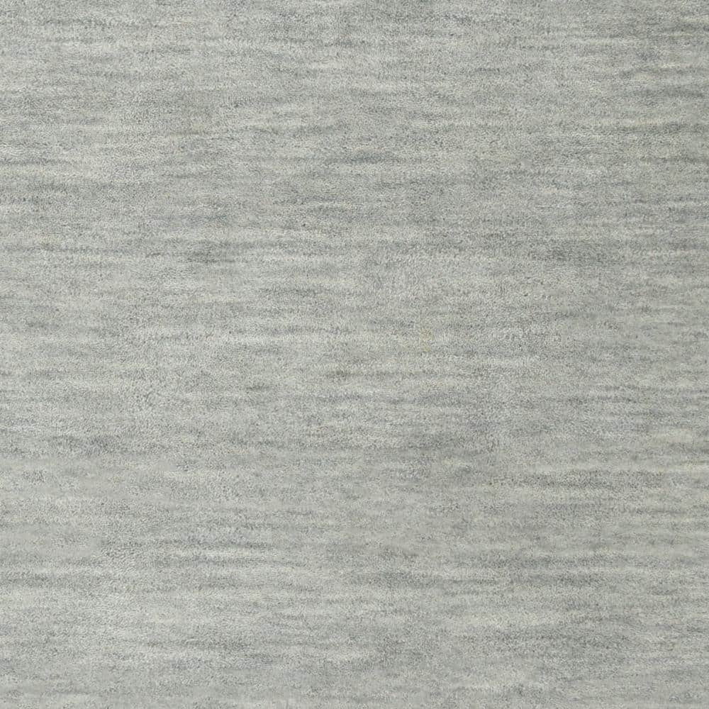 Hand-Tufted Whimsy Wool Square Rug for Kids in Gray