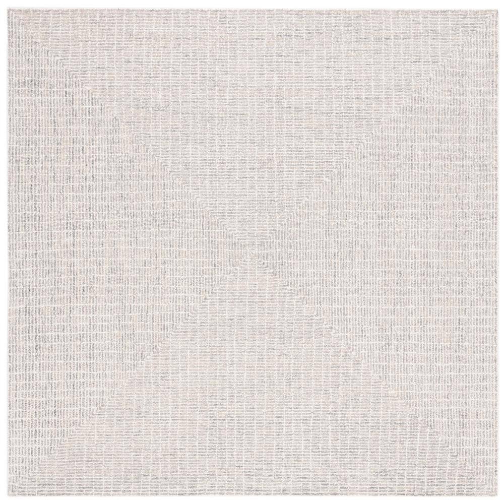 SAFAVIEH Abstract Gray/Ivory 6 ft. x 6 ft. Contemporary Marle Square Area Rug ABT480F6SQ The