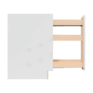 Anchester Assembled 6 in. x 34.5 in. x 24 in. Base Spice Drawer Cabinet in White