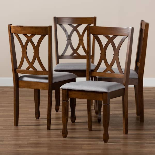 Baxton Studio Louis Beige and Black Dining Chair (Set of 2) 201-2P-12337-HD  - The Home Depot