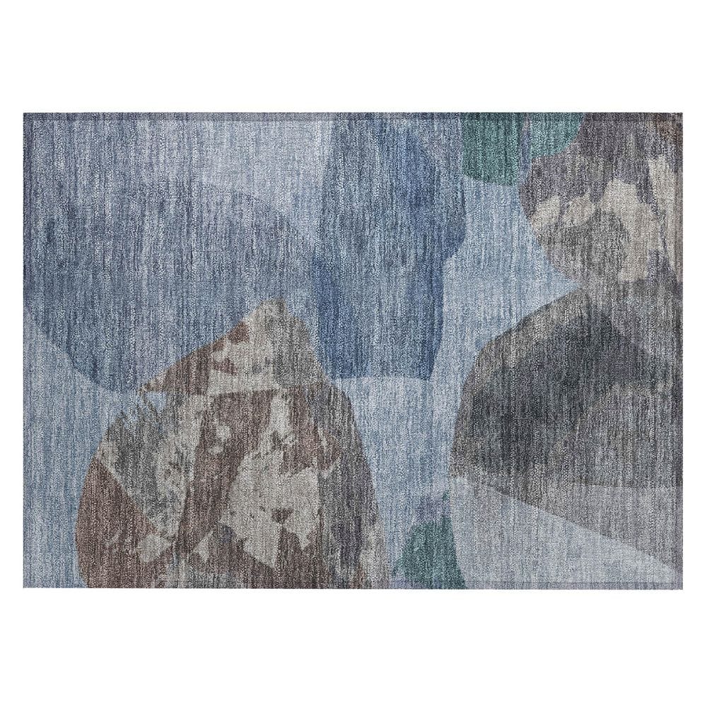 Chantille Machine Washable Indoor/Outdoor Abstract ACN2901 Denim 2 ft. x 3 ft. Accent Rug price history on PriceWatchPro
