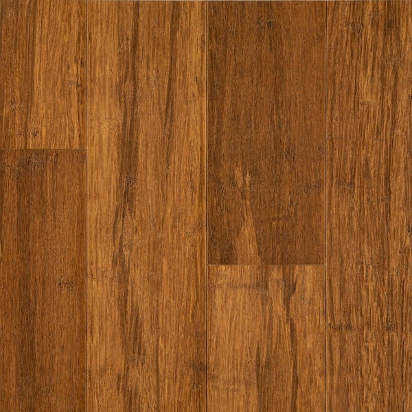 OptiWood Honeystone 1/4 in. T x 5.1 in. W Hand Scraped Engineered Bamboo Flooring (11.6 sqft/case)