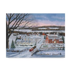 14 in. x 19 in. Christmas Sleigh Ride by Bob Fair Floater Frame Country Wall Art