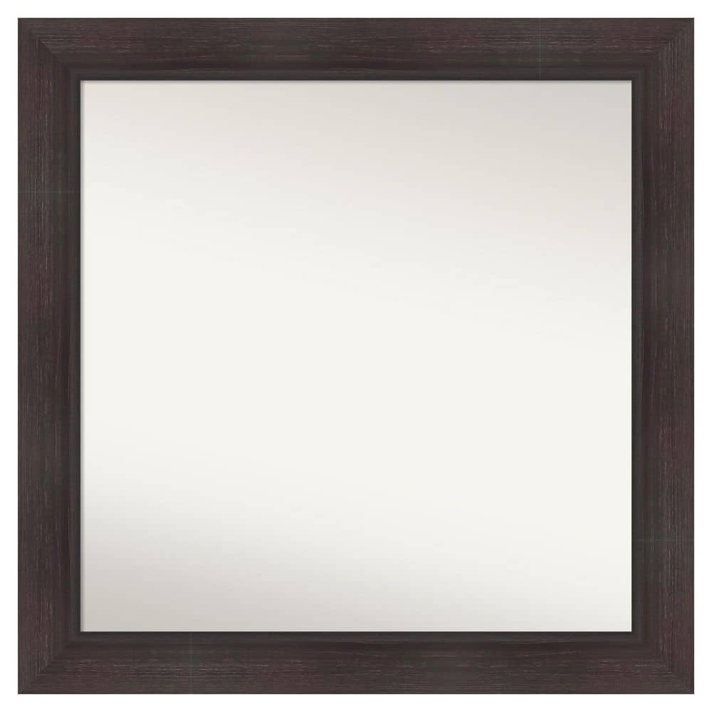 Sloped Espresso 31.5 in. x 31.5 in. Non-Beveled Modern Square Framed Wall Mirror price history on PriceWatchPro