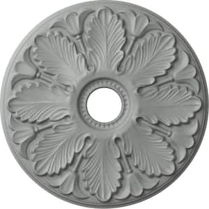 24-1/2" x 3-1/2" ID x 1" Milan Urethane Ceiling Medallion (Fits Canopies upto 4-5/8"), Primed White