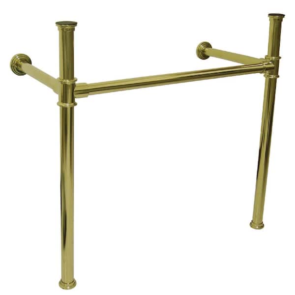 Kingston Brass Fauceture Stainless Steel Console Sink Legs in Polished Brass