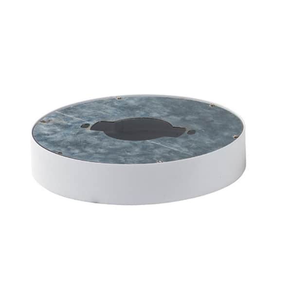 Empty EM Shell for 7 in. Round Wafer No Bulbs  in Cluded  Flush Mount