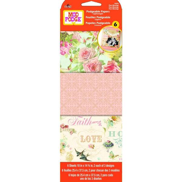 Mod Podge 6 Sheet Paper Flore Blessing