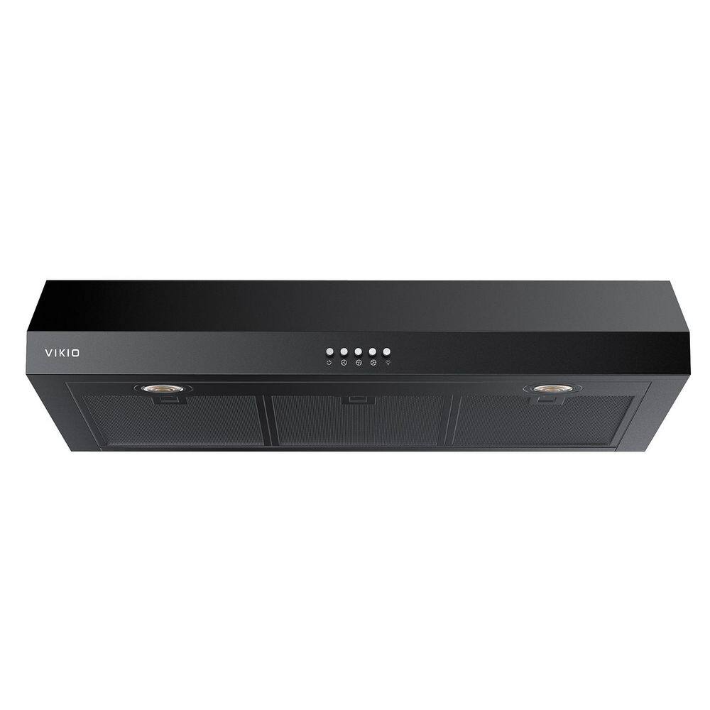 30 in. 600 CFM Ducted Under Cabinet Range Hood in Black Stainless Steel with 3-Way Venting, LED Lights and Dual Motor price history on PriceWatchPro