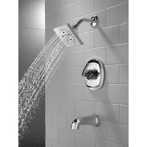 Portwood Single-Handle 5-Spray Tub and Shower Faucet with H2Okinetic in Chrome (Valve Included)
