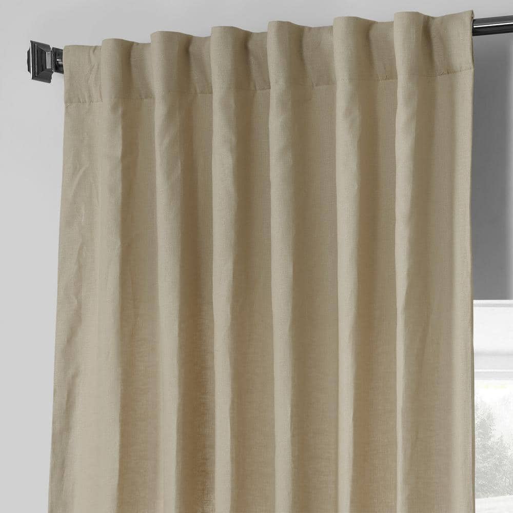 Walnut Beige Linen Room Darkening Window Panel 50" x 120"