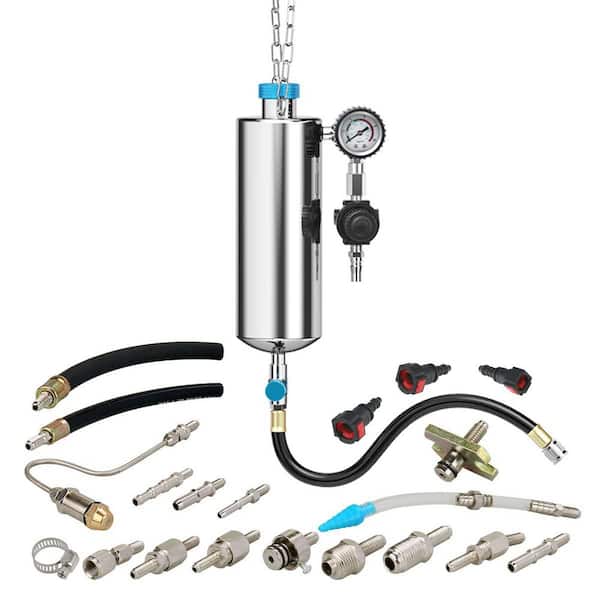 1000 ml Fuel Injector Cleaner Kit W/ 20-Pieces Adapters 150 PSI Pressure Adjustment Gasoline Cars Throttle Intake System