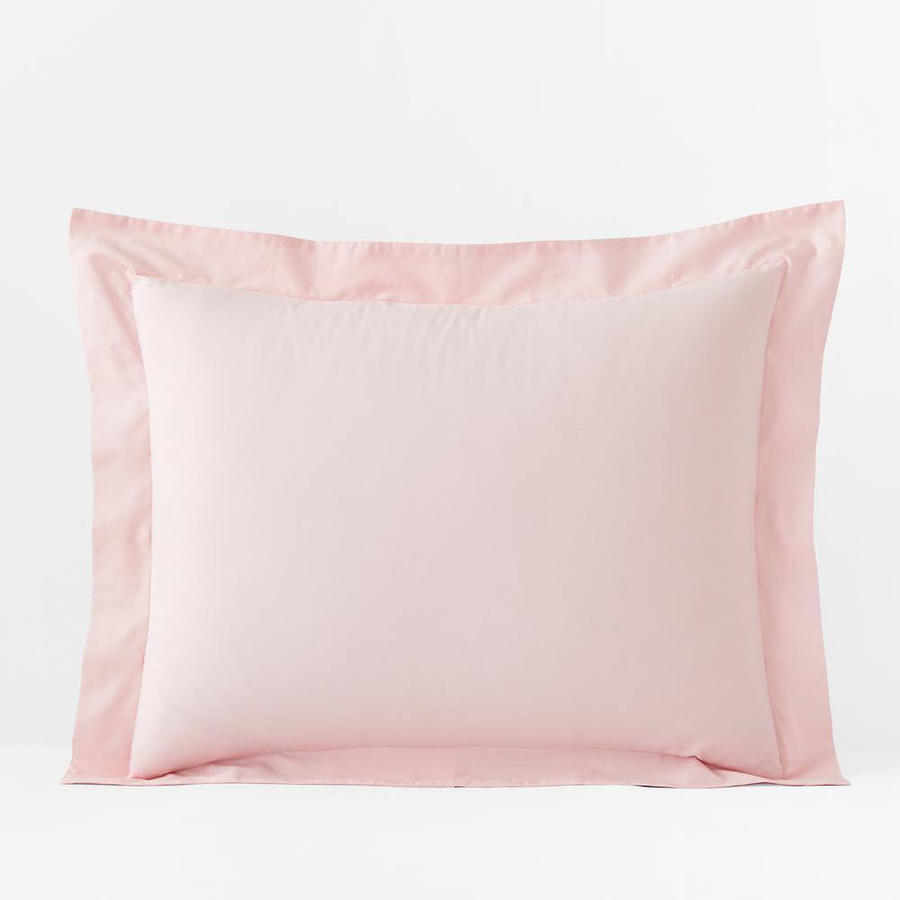 The Company Store Company Essentials Petal Pink Organic Cotton Percale Standard Sham