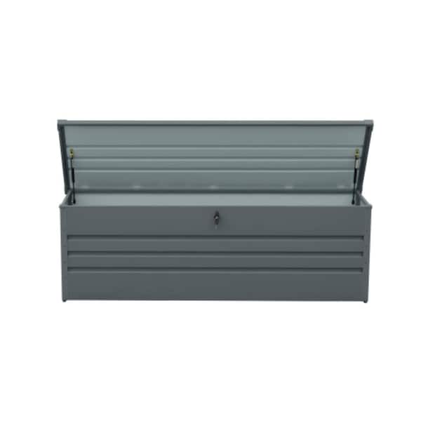Ridstar 260 Gal. Extra Large Dark Gray Metal Deck Box JLYZL251302