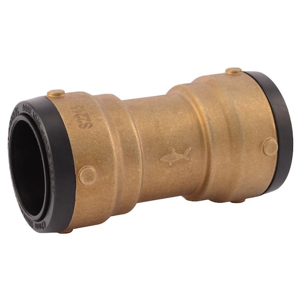 SharkBite 1-1/2 in. Push-to-Connect Brass Coupling Fitting