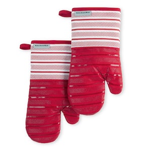 Albany Cotton Passion Red Oven Mitt Set (2-Pack)