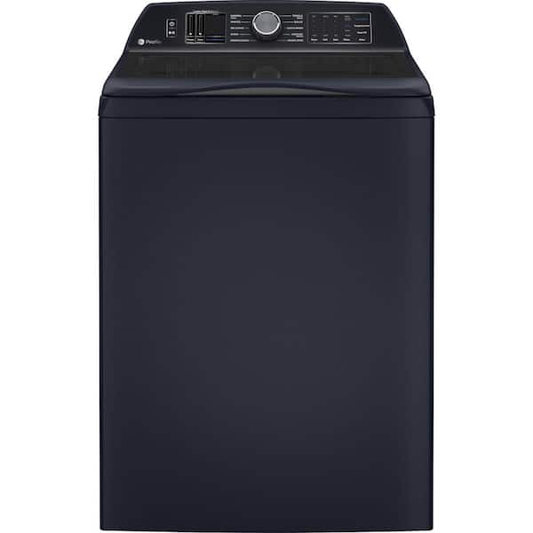 Profile 5.4 cu. ft. Top Load Washer in Sapphire Blue with Impeller, Adaptive SmartDispense and Built-In WiFi by SmartHQ
