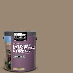 1 gal. #N310-5 Weathered Fossil Elastomeric Masonry, Stucco and Brick Exterior Paint