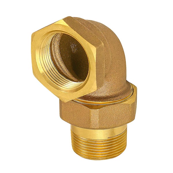 1 in. Brass IPS Threaded Union Elbow, Includes Nut and Tailpiece