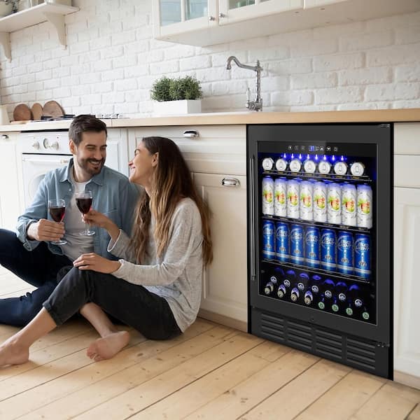 Hooure 23.4 in. Built-in/Freestanding Outdoor Beverage Center in