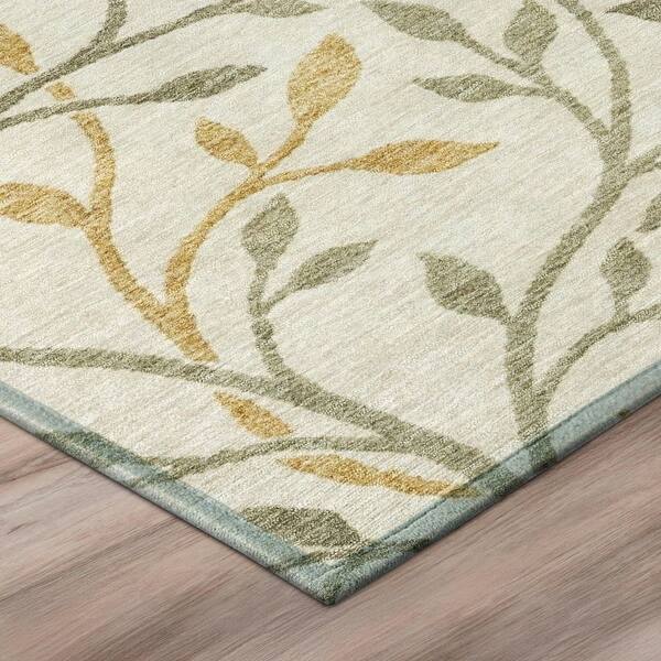 Chantille Machine Washable Indoor/Outdoor Abstract ACN3024 Ivory 2 ft. x 7 ft. Runner Rug