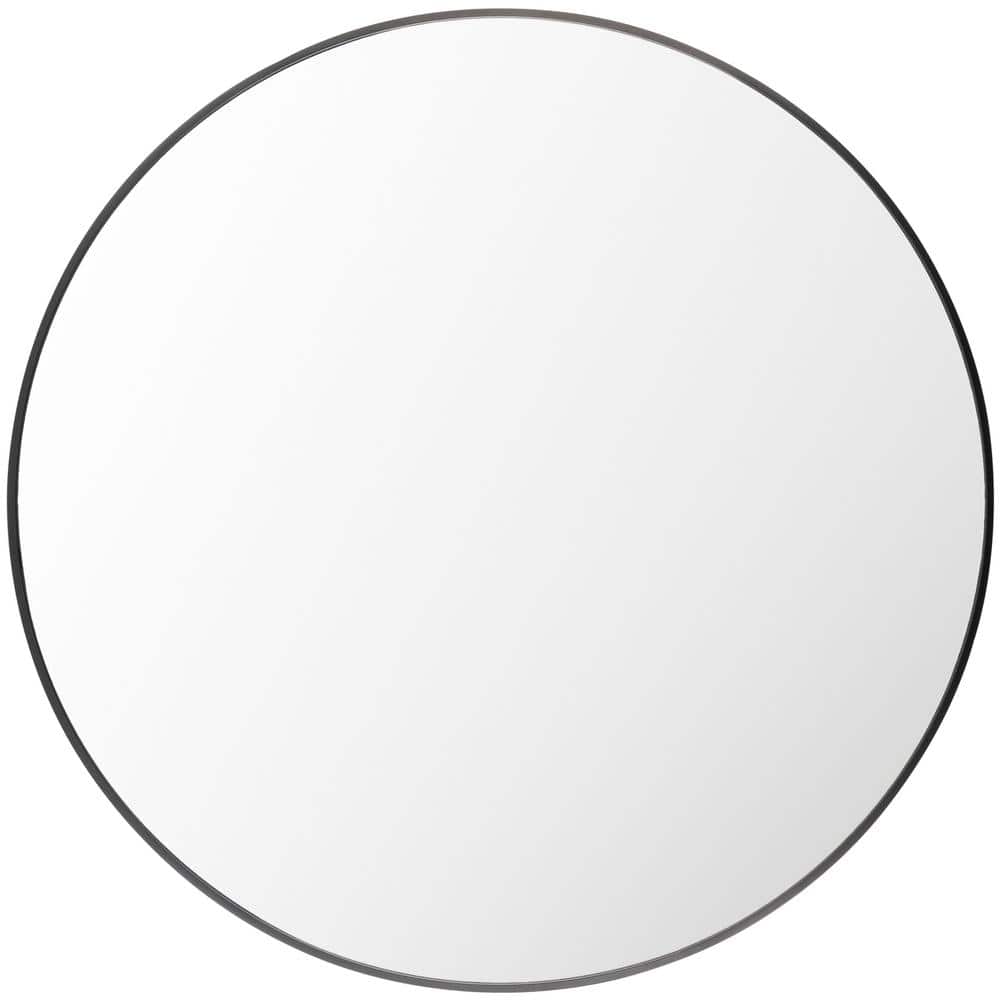 Rectangular Silver and Gold Aluminum Wall Mirror