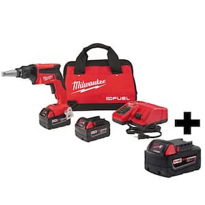 M18 FUEL 18V Lithium-Ion Brushless Cordless Drywall Screw Gun XC Kit W/ M18 5.0AH Battery