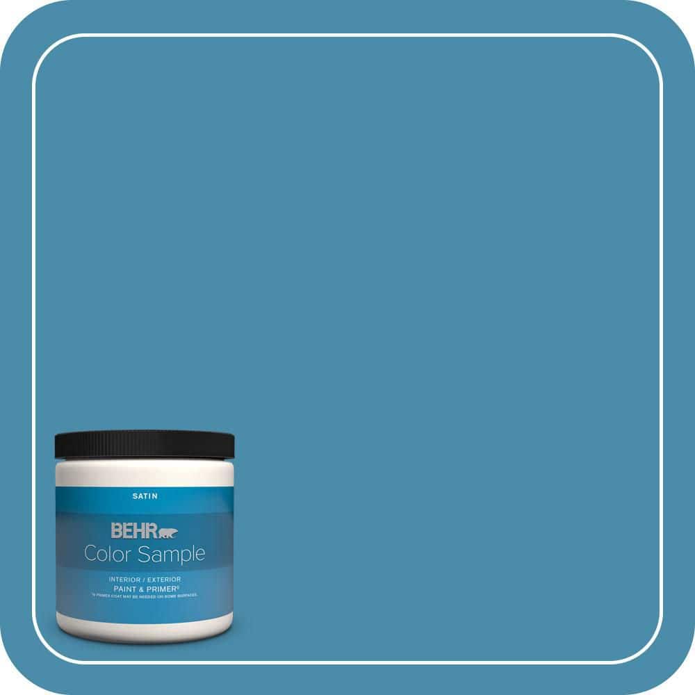 8 oz. #550D-6 Blue Chaise Satin Enamel Interior/Exterior Paint & Primer Color Sample price history on PriceWatchPro