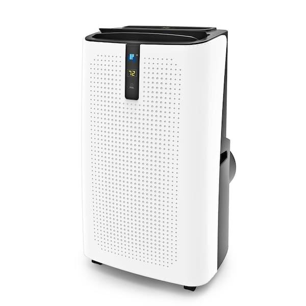 JHS 14,000 BTU Portable Air Conditioner with Dehumidifier with Remote in White and Titanium Gray