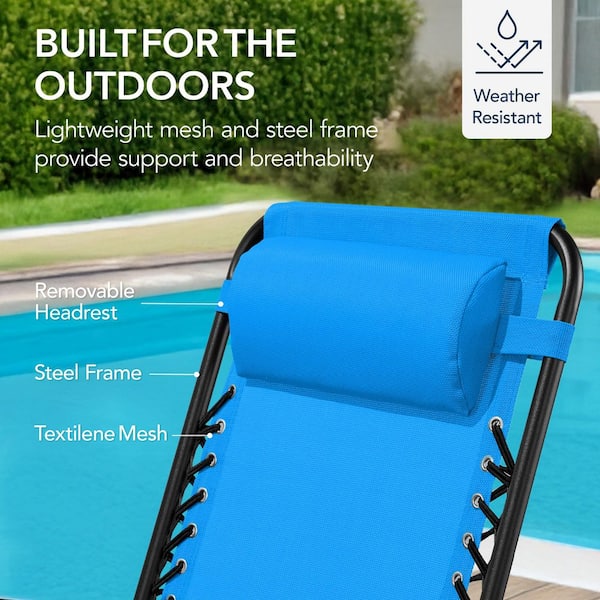 Best Choice Products Steel Outdoor Zero Gravity Rocking Lawn Chair
