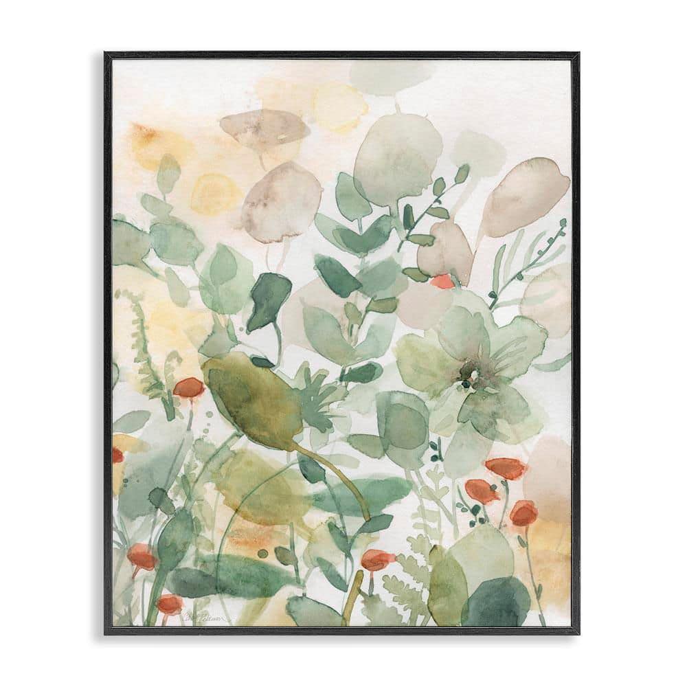 Layered Transparent Leaves by Carol Robinson Black Framed Nature Giclee Art Print 14 in. x 11 in. price history on PriceWatchPro
