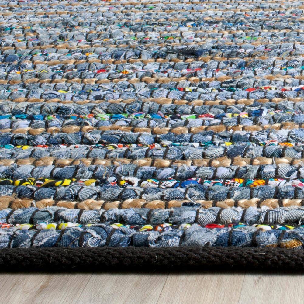 Cape Cod Handwoven Multi-Color Cotton Square Area Rug