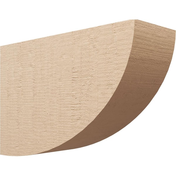 Ekena Millwork Classic Series 3 11 in. x 33 in. x 22 in. Durham Rough Cedar Woodgrain Timberthane Polyurethane Corbel in Primed Tan