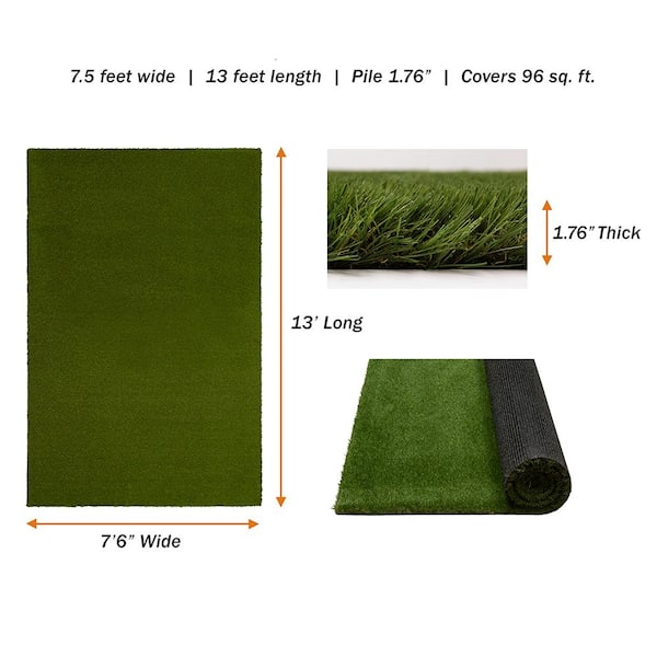 ARTIFICIAL GRASS DOORWAY MAT 18" X 30"  1.75 inch PILE HEIGHT 