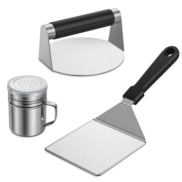 Stainless Steel Smash Burger Press Kit for Blackstone Griddle 3-Pack